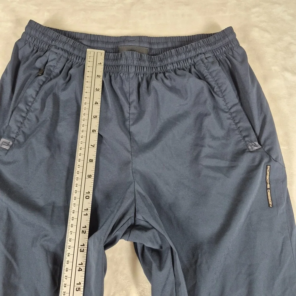 Porsche Design Sport x Adidas Track Pants Men's Large Blue Mesh Lined Ankle Zip